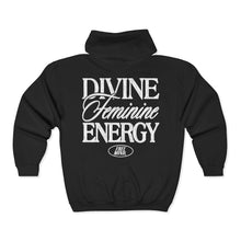 Load image into Gallery viewer, Divine Feminine Energy Zip Hoodie - Black