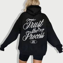 Load image into Gallery viewer, Trust The Process Hoodie – Black