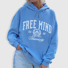 Load image into Gallery viewer, Free Mind University Hoodie – Carolina Blue