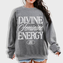 Load image into Gallery viewer, Divine Feminine Energy Sweatshirt – Graphite Heather