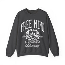 Load image into Gallery viewer, Free Mind University Sweatshirt - Dark Heather
