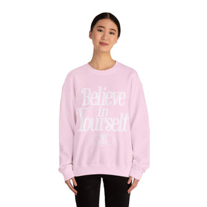 Believe In Yourself Sweatshirt – Pastel Pink