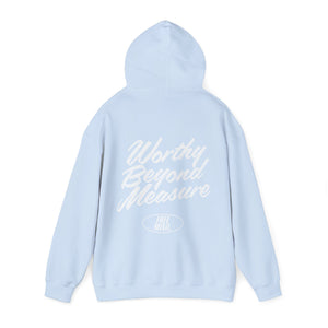 Worthy Beyond Measure Hoodie – Light Blue