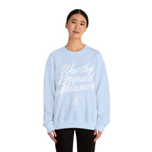 Load image into Gallery viewer, Worthy Beyond Measure Sweatshirt - Light Blue
