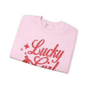 Lucky Girl Sweatshirt – Light Pink