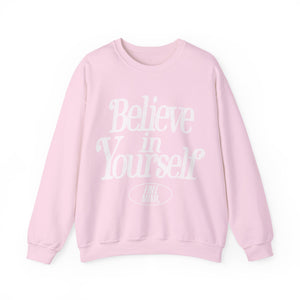 Believe In Yourself Sweatshirt – Pastel Pink
