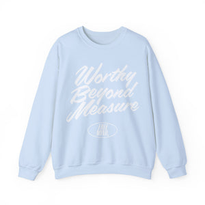Worthy Beyond Measure Sweatshirt - Light Blue