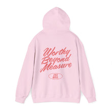 Load image into Gallery viewer, Worthy Beyond Measure Hoodie – Light Pink
