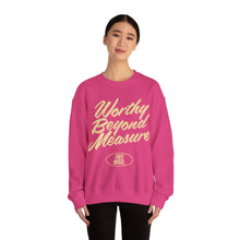 Load image into Gallery viewer, Worthy Beyond Measure Sweatshirt - Heliconia
