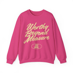 Worthy Beyond Measure Sweatshirt - Heliconia