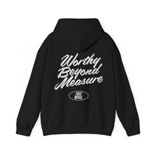 Load image into Gallery viewer, Worthy Beyond Measure Hoodie – Black

