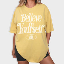 Load image into Gallery viewer, Believe In Yourself T-Shirt – Mustard
