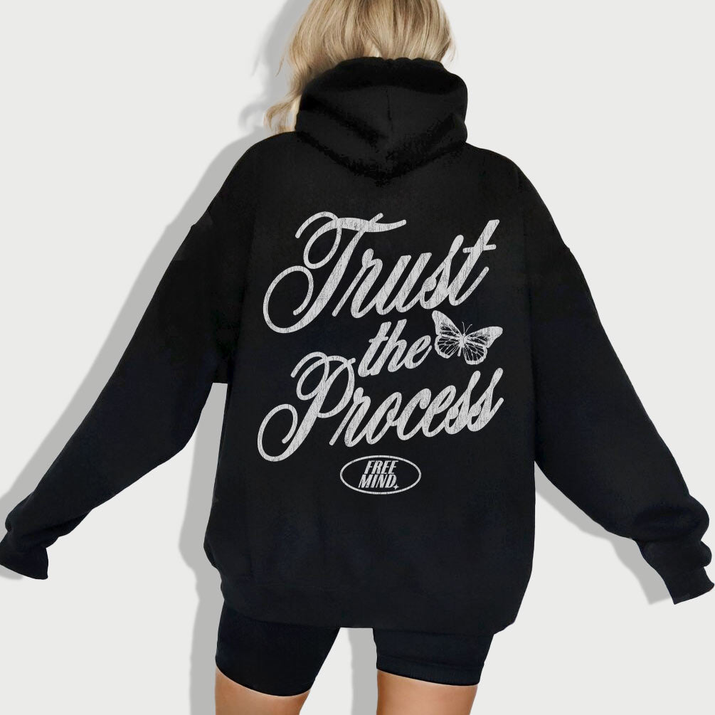 Trust The Process Hoodie – Black