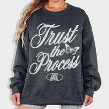 Load image into Gallery viewer, Trust The Process Sweatshirt – Dark Heather
