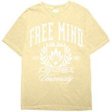 Load image into Gallery viewer, Free Mind University T-Shirt – Butter
