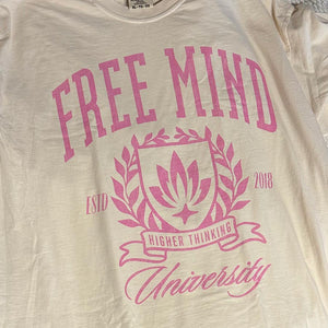 Free Mind University T-Shirt – Ivory