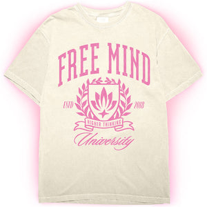 Free Mind University T-Shirt – Ivory