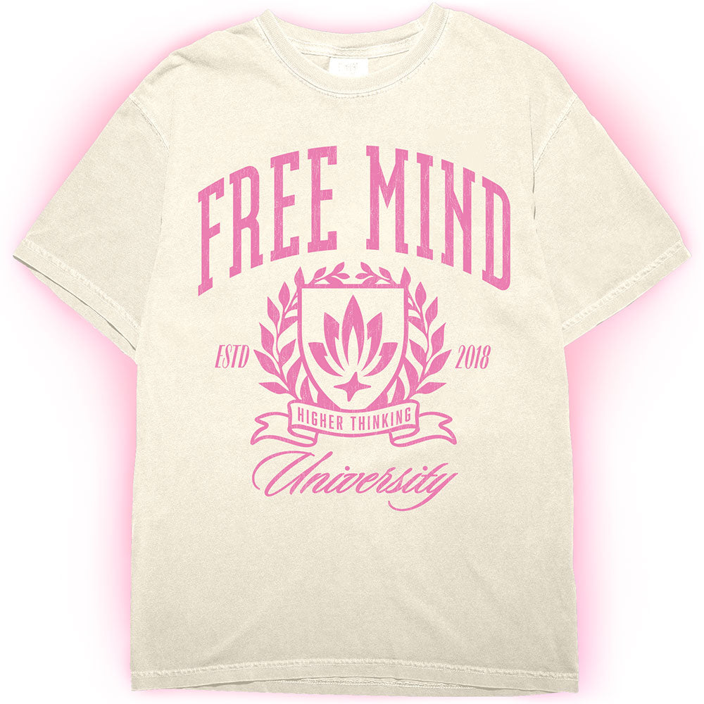 Free Mind University T-Shirt – Ivory