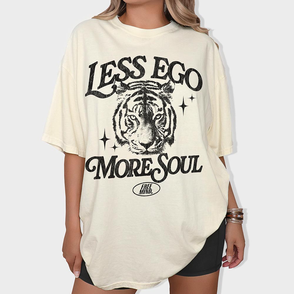 Less Ego More Soul T-Shirt – Ivory