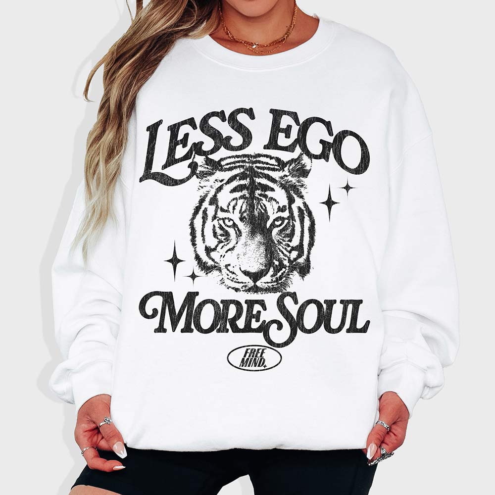 Less Ego More Soul Sweatshirt – White