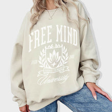 Load image into Gallery viewer, Free Mind University Sweatshirt - Sand
