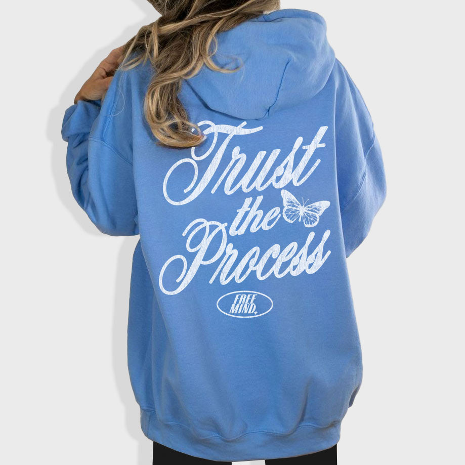 Trust The Process Hoodie – Carolina Blue