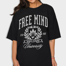 Load image into Gallery viewer, Free Mind University T-Shirt – Black
