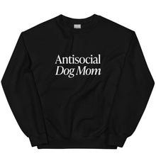 Load image into Gallery viewer, Antisocial Dog Mom Crewneck - Black
