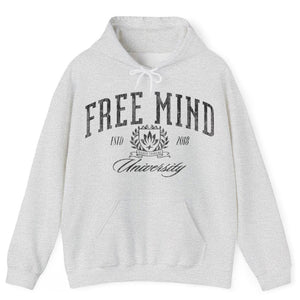Free Mind University Hoodie – Ash