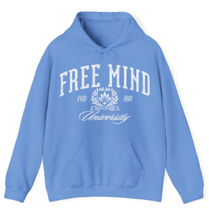 Free Mind University Hoodie – Carolina Blue