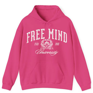 Free Mind University Hoodie – Heliconia Pink