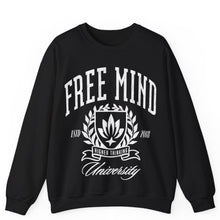Load image into Gallery viewer, Free Mind University Sweatshirt - Black
