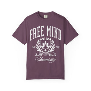 Free Mind University T-Shirt – Berry