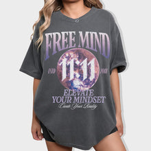 Load image into Gallery viewer, Free Mind 11:11 T-Shirt – Elevate Your Mindset, Create Your Reality
